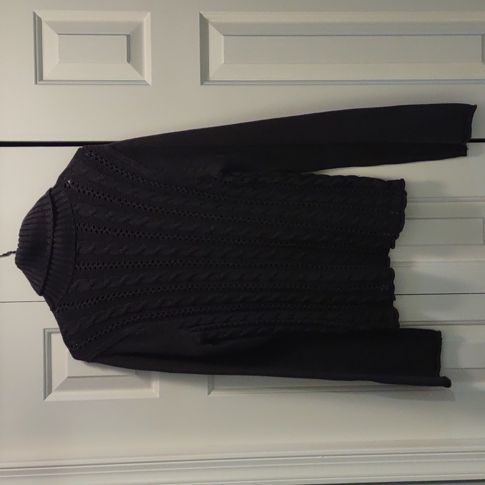 Calvin Klein Jeans Cable Knit Turtleneck Sweater Gray XL